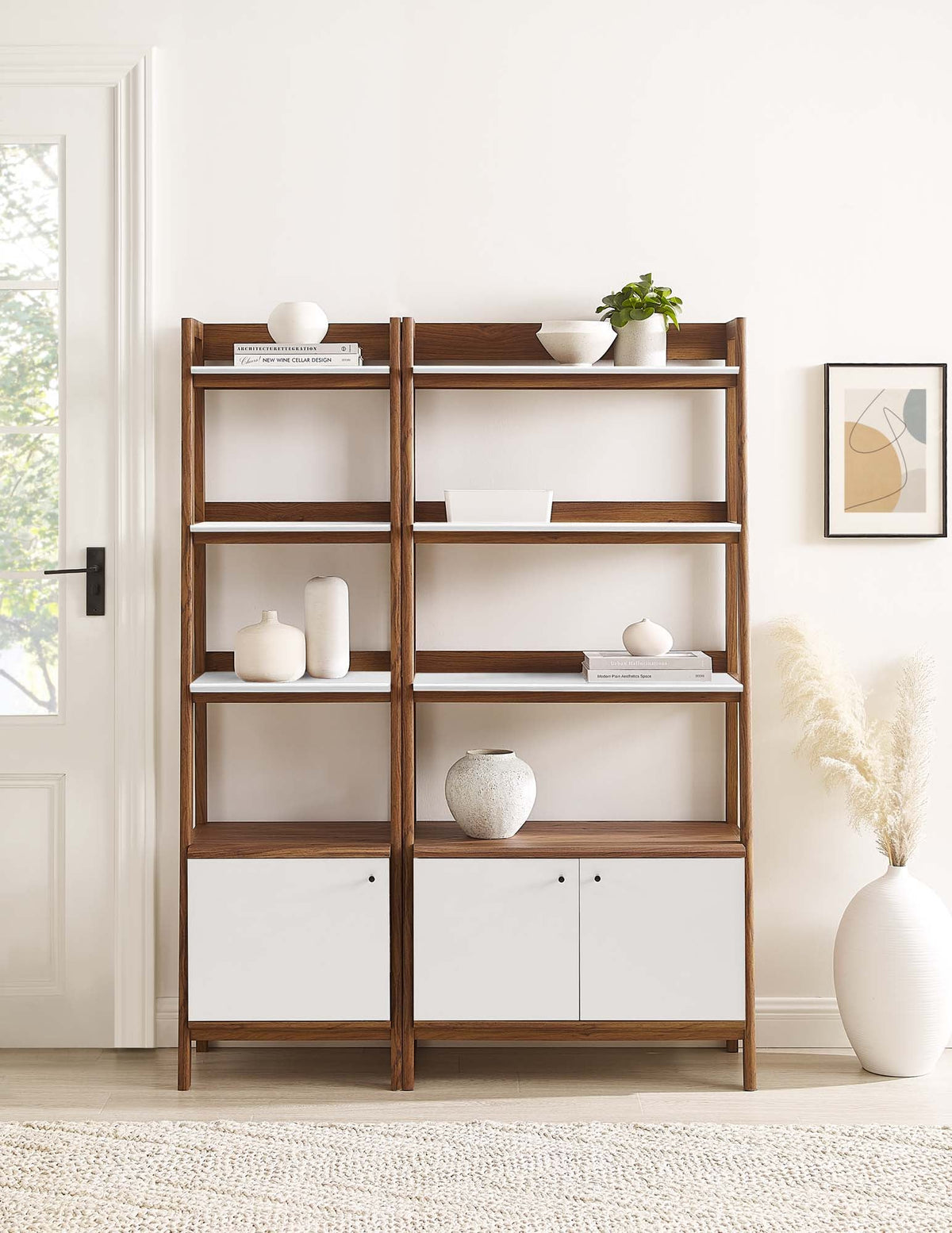 Bixby Wood Bookshelves Set of 2 by Modway, photo 5 of 15
