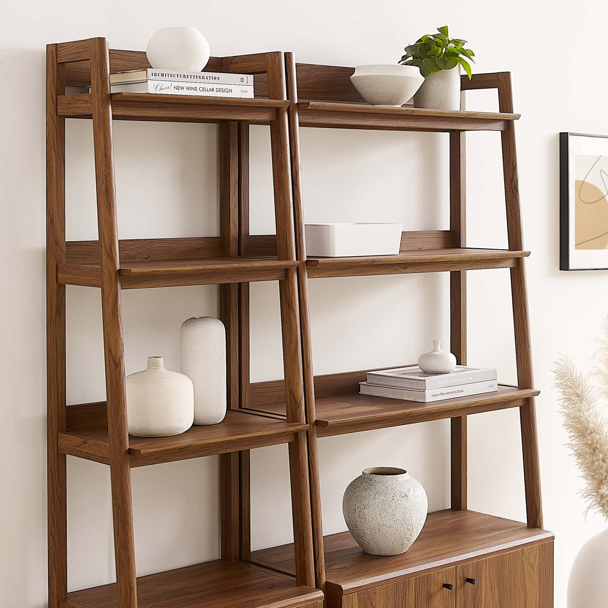 Bixby Wood Bookshelves Set of 2 by Modway, photo 11 of 15