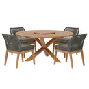 Wellspring 5-Piece Outdoor Patio Teak Wood Dining Set by Modway by HouseOfZazla