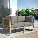 Clearwater Outdoor Patio Teak Wood Loveseat by Modway by HouseOfZazla