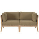 Clearwater Outdoor Patio Teak Wood Loveseat by Modway by HouseOfZazla