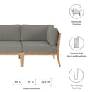 Clearwater Outdoor Patio Teak Wood Sofa by Modway by HouseOfZazla