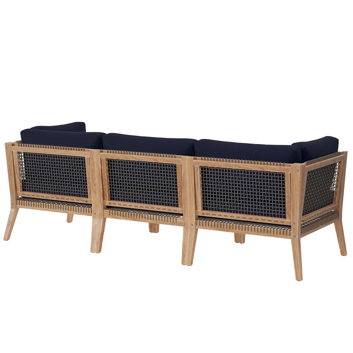 Clearwater Outdoor Patio Teak Wood Sofa by Modway, photo 20 of 28