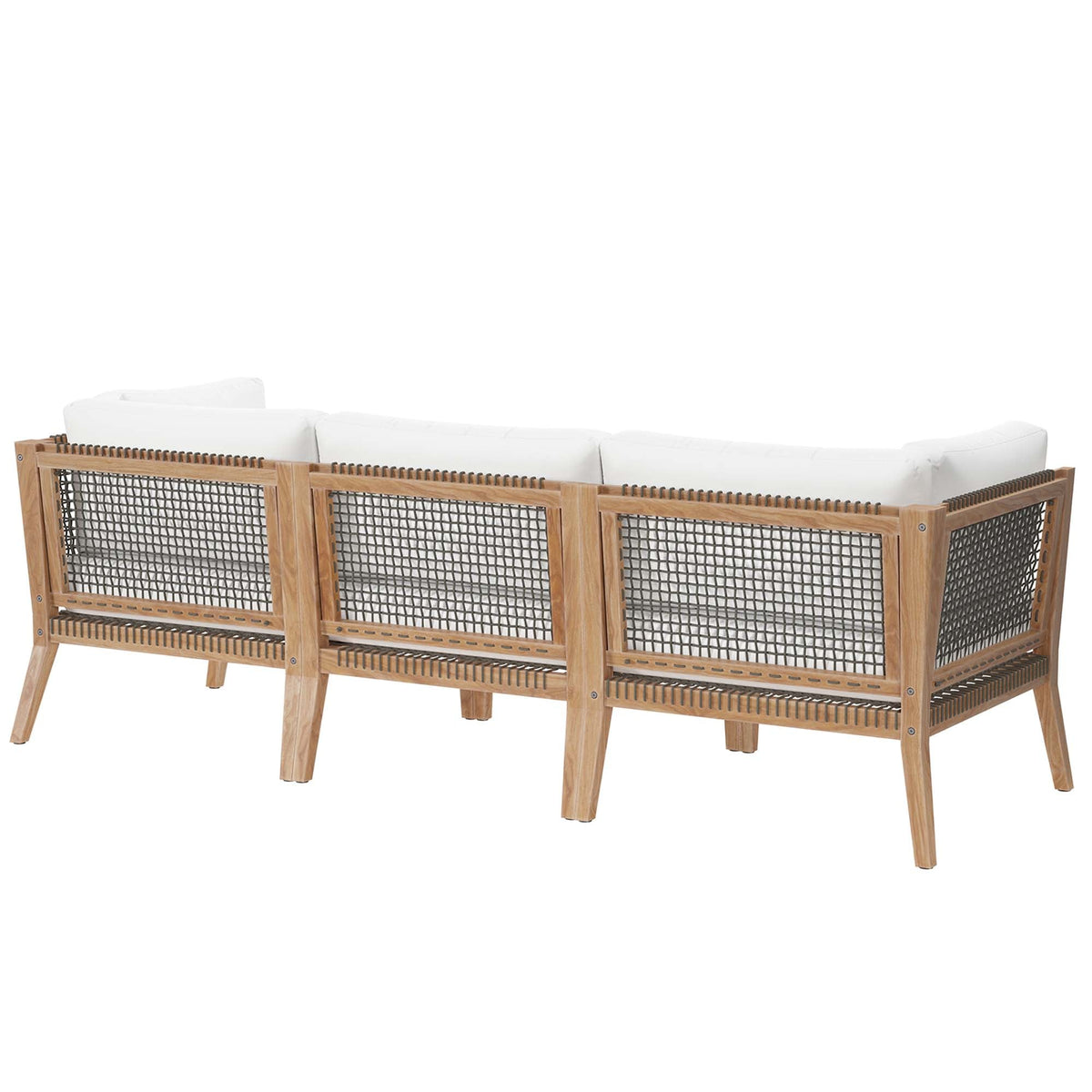 Clearwater Outdoor Patio Teak Wood Sofa by Modway, photo 3 of 28