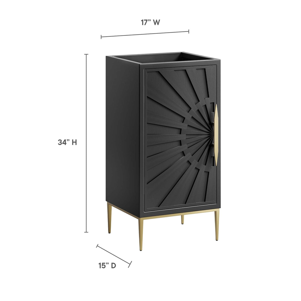 Awaken 18" Bathroom Vanity Cabinet by Modway, photo 3 of 28