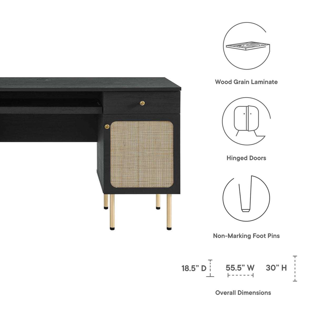 Chaucer Office Desk by Modway, photo 13 of 14