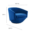 Series Performance Velvet Fabric Swivel Chair by Modway by HouseOfZazla