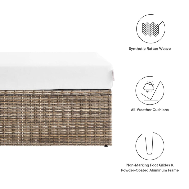Convene Outdoor Patio Rectangle Ottoman by Modway, photo 2 of 7