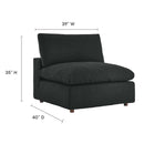 Commix Down Filled Overstuffed Boucle Fabric Armless Chair by Modway by HouseOfZazla