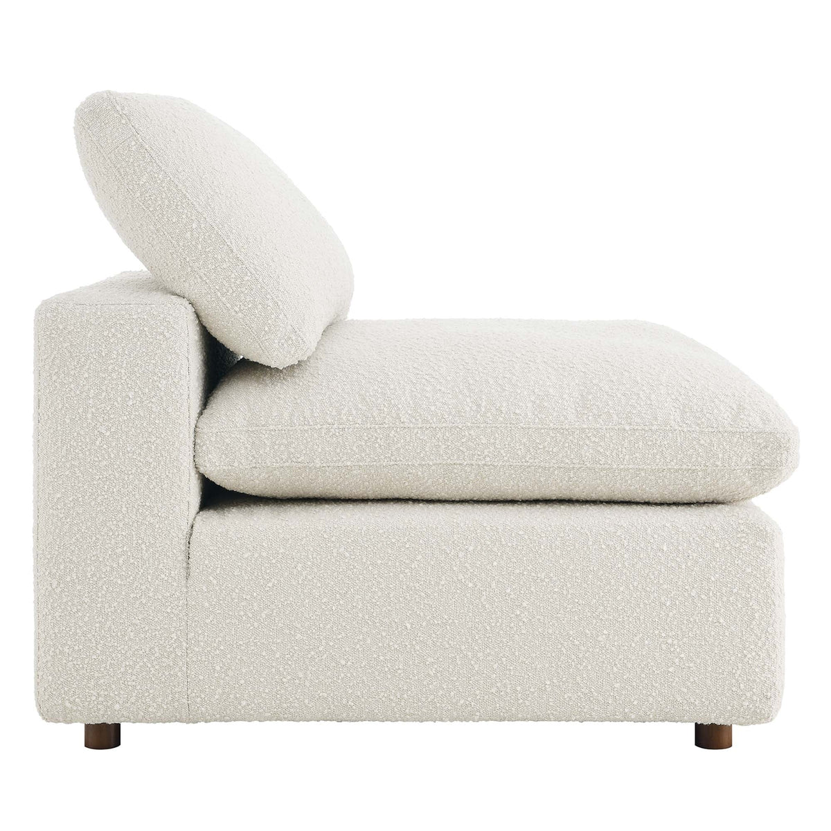 Commix Down Filled Overstuffed Boucle Fabric Armless Chair by Modway, photo 4 of 21
