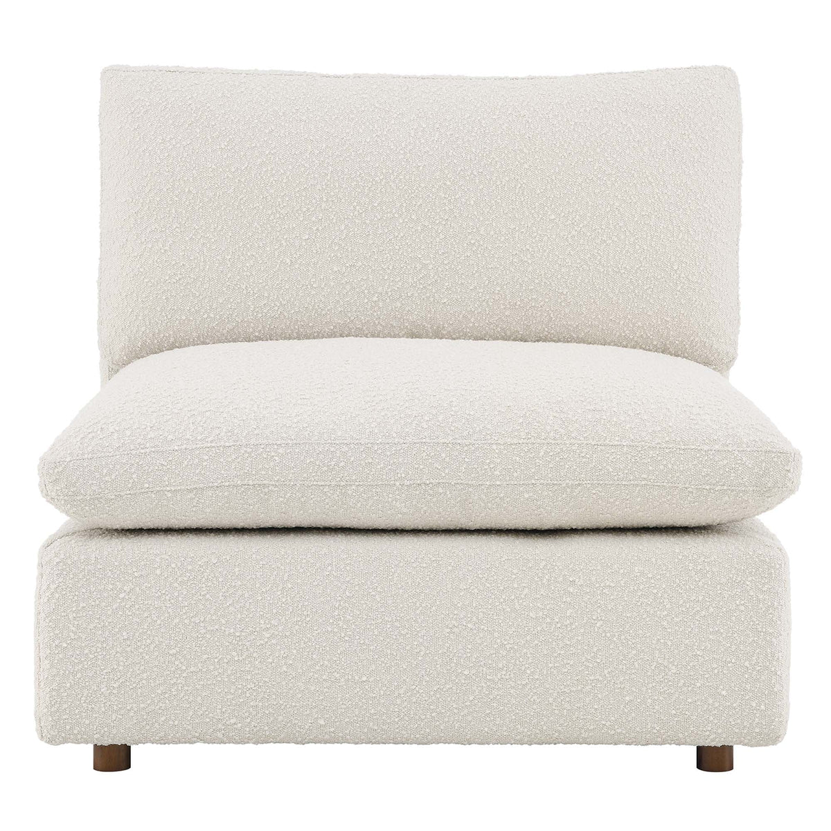 Commix Down Filled Overstuffed Boucle Fabric Armless Chair by Modway, photo 6 of 21