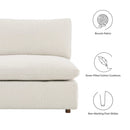 Commix Down Filled Overstuffed Boucle Fabric Armless Chair by Modway by HouseOfZazla