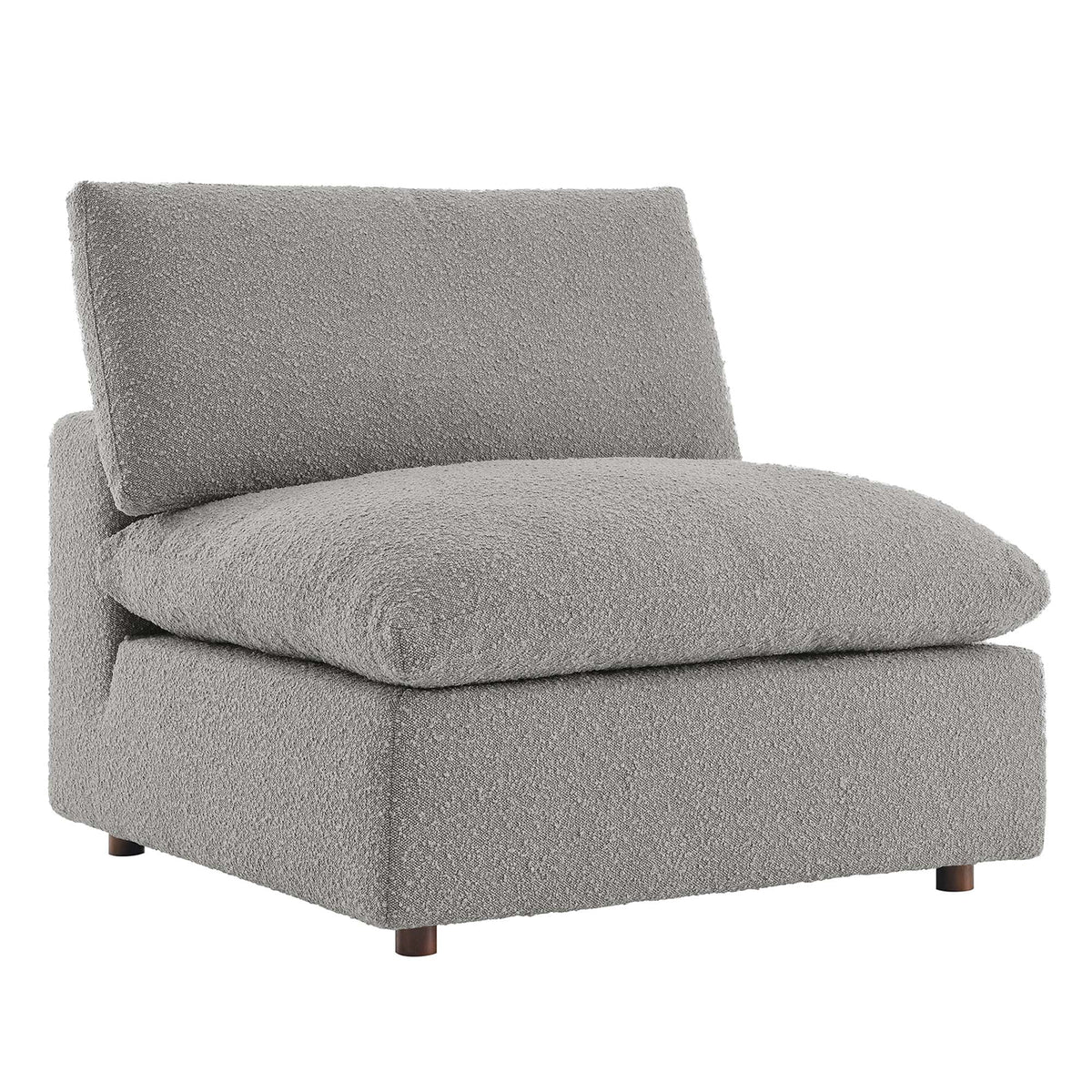 Commix Down Filled Overstuffed Boucle Fabric Armless Chair by Modway, photo 20 of 21
