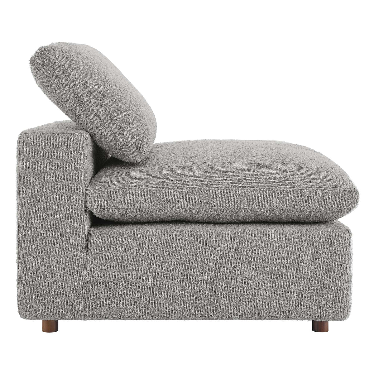 Commix Down Filled Overstuffed Boucle Fabric Armless Chair by Modway, photo 14 of 21