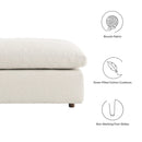 Commix Down Filled Overstuffed Boucle Fabric Ottoman by Modway by HouseOfZazla