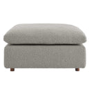 Commix Down Filled Overstuffed Boucle Fabric Ottoman by Modway by HouseOfZazla