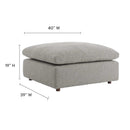 Commix Down Filled Overstuffed Boucle Fabric Ottoman by Modway by HouseOfZazla