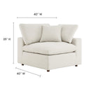 Commix Down Filled Overstuffed Boucle Fabric Corner Chair by Modway by HouseOfZazla