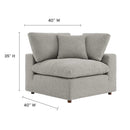 Commix Down Filled Overstuffed Boucle Fabric Corner Chair by Modway by HouseOfZazla