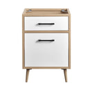 Maverick 24" Bathroom Vanity Cabinet Oak White by HouseOfZazla