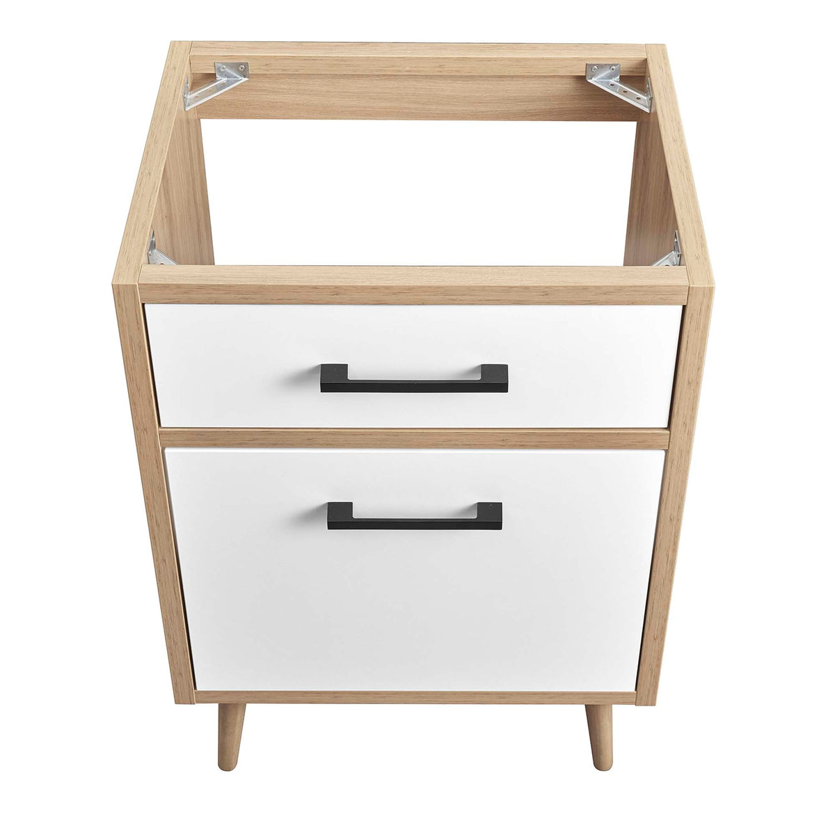 Maverick 24" Bathroom Vanity Cabinet Oak White, photo 6 of 7