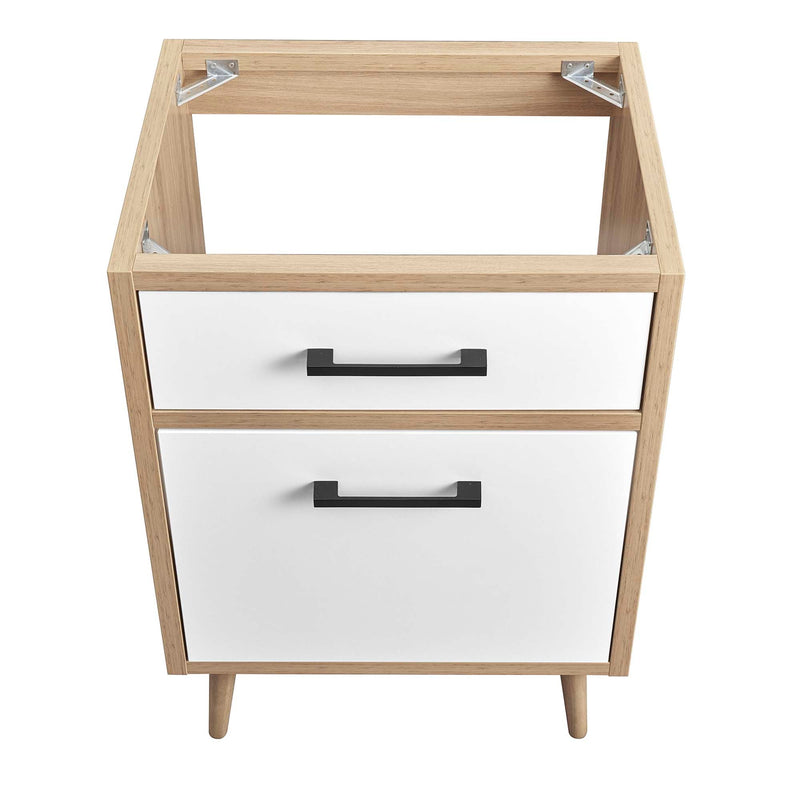Maverick 24" Bathroom Vanity Cabinet Oak White, photo 6 of 7