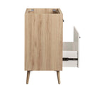 Maverick 24" Bathroom Vanity Cabinet Oak White by HouseOfZazla