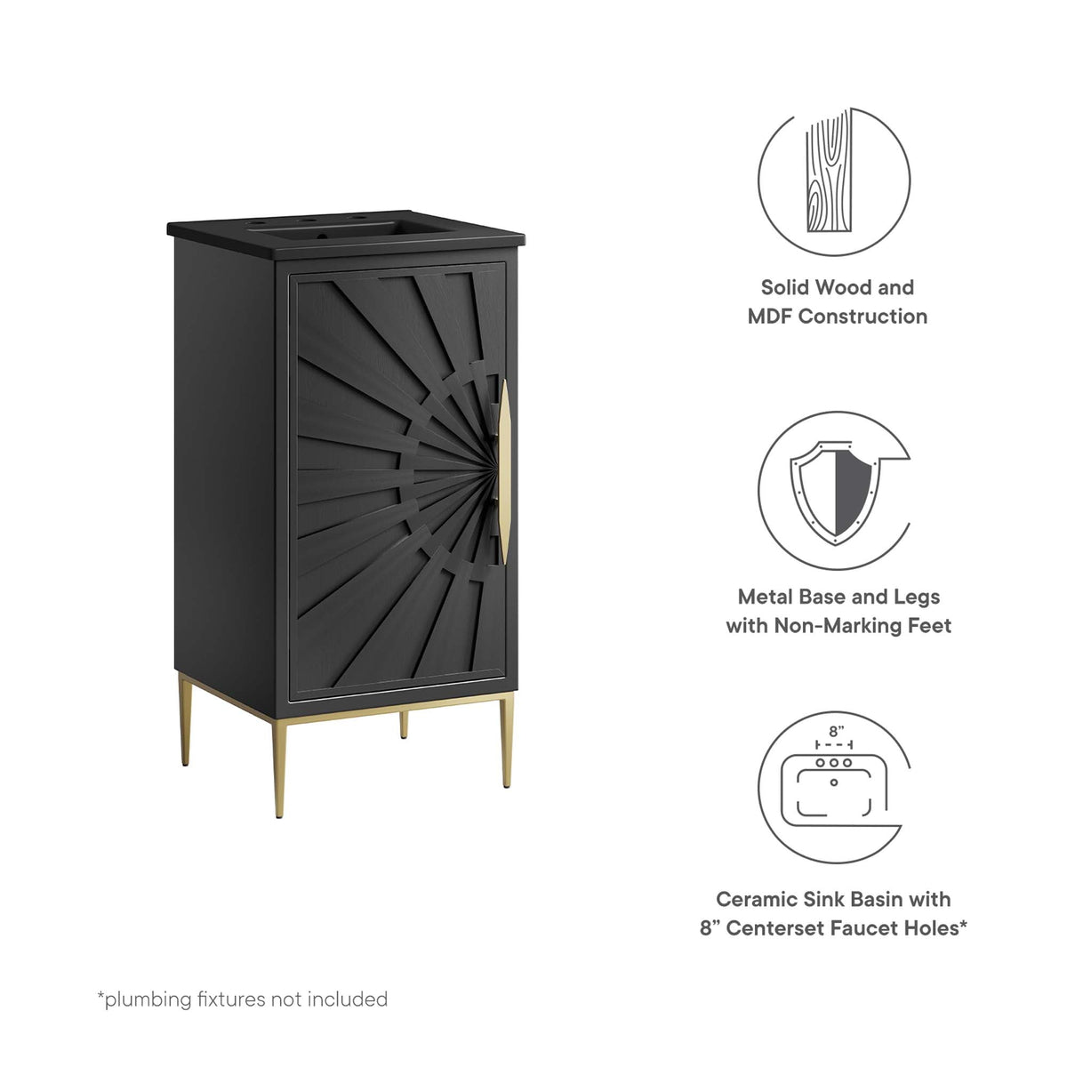 Awaken 18" Bathroom Vanity by Modway, photo 2 of 40