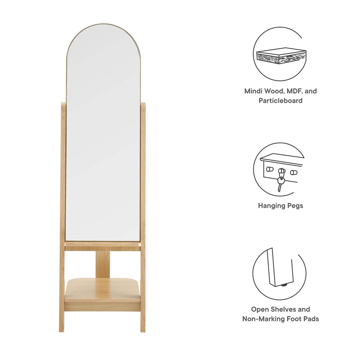 Ascend Standing Mirror by Modway, photo 2 of 14