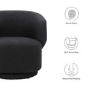Celestia Boucle Fabric Swivel Chair by Modway by HouseOfZazla