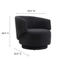 Celestia Boucle Fabric Swivel Chair by Modway by HouseOfZazla