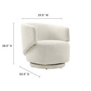 Celestia Boucle Fabric Swivel Chair by Modway by HouseOfZazla