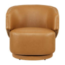 Celestia Vegan Leather Fabric and Wood Swivel Chair by Modway by HouseOfZazla