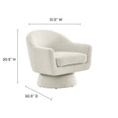 Astral Boucle Fabric Swivel Chair by Modway by HouseOfZazla