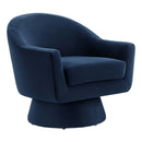 Astral Performance Velvet Fabric and Wood Swivel Chair by Modway by HouseOfZazla