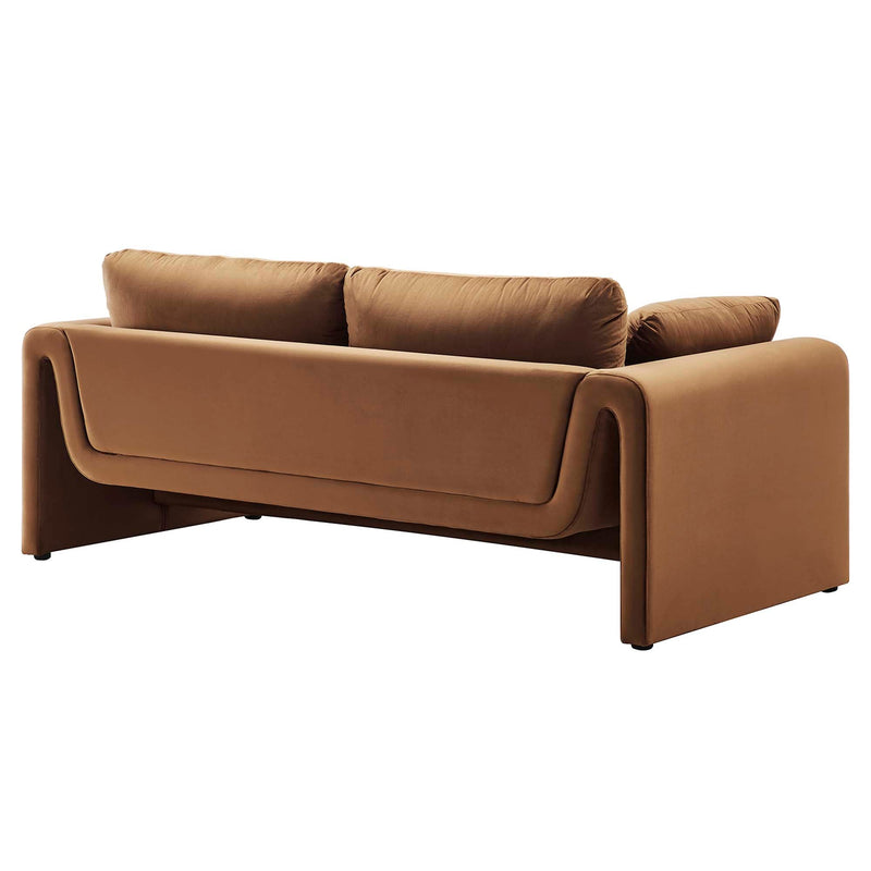 Waverly Performance Velvet Sofa by Modway, photo 5 of 7
