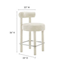 Toulouse Boucle Fabric Counter Stool by Modway by HouseOfZazla