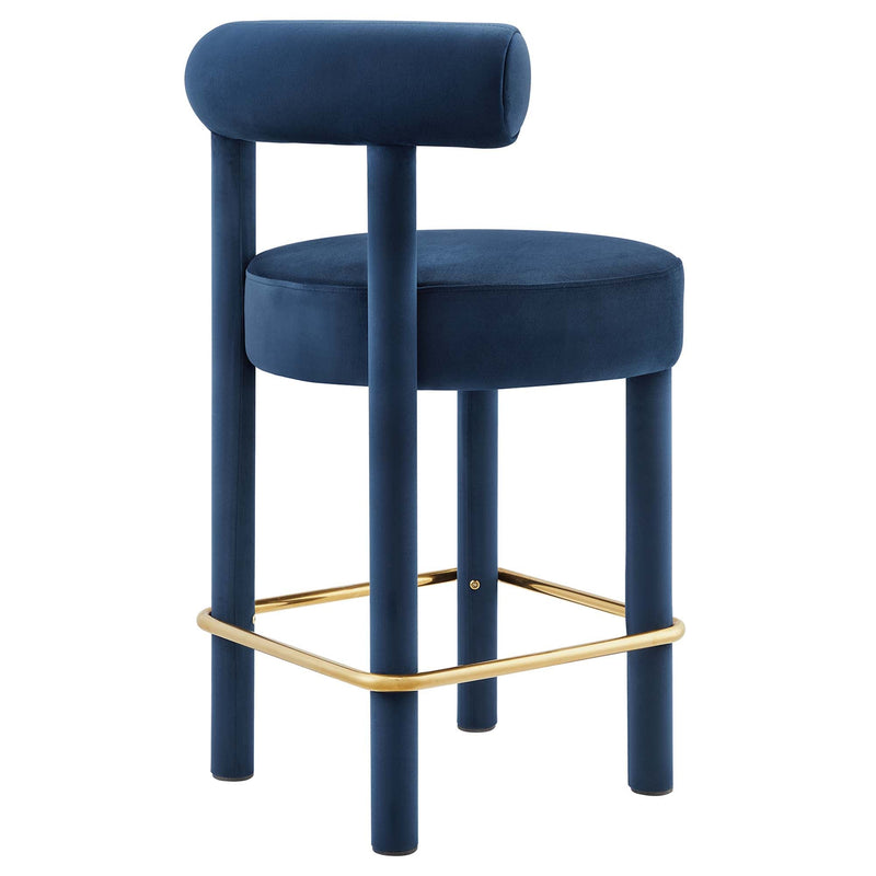 Toulouse Performance Velvet Counter Stool by Modway, photo 5 of 7