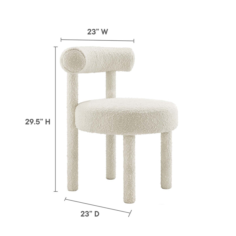Toulouse Boucle Fabric Dining Chair by Modway, photo 3 of 7