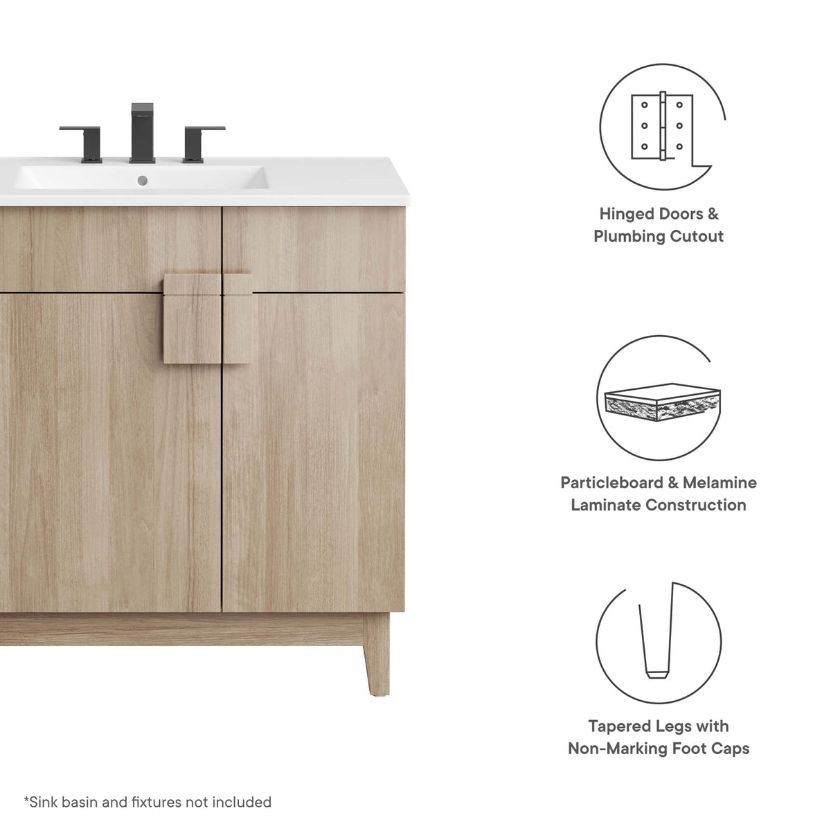 Miles 24-Inch Bathroom Vanity Cabinet by Modway, photo 32 of 35