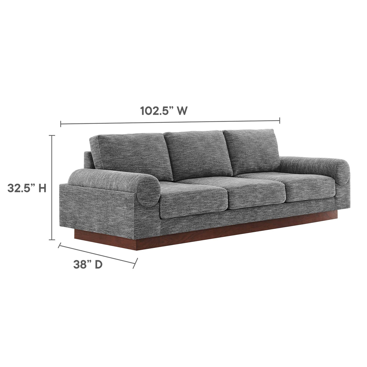 Oasis Upholstered Fabric Sofa by Modway, photo 17 of 21