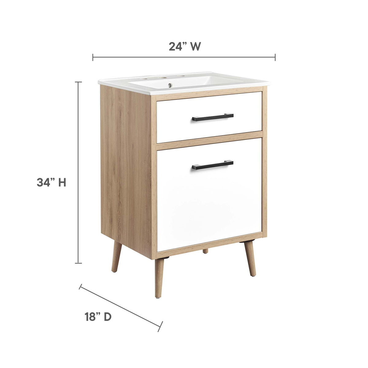 Maverick 24" Bathroom Vanity by Modway, photo 2 of 14