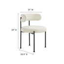 Albie Boucle Fabric Dining Chairs Set of 2 by Modway by HouseOfZazla