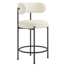 Albie Boucle Fabric Counter Stools Set of 2 by Modway by HouseOfZazla