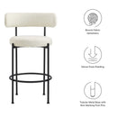 Albie Boucle Fabric Bar Stools Set of 2 by Modway by HouseOfZazla