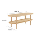 Torus Oval Coffee Table by Modway by HouseOfZazla