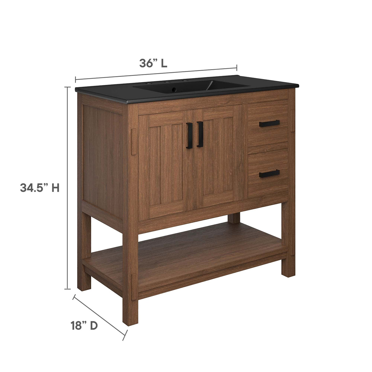 Ashlyn 36" Wood Bathroom Vanity by Modway, photo 12 of 14