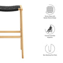 Saoirse Woven Rope Wood Bar Stool Set of 2 by Modway by HouseOfZazla