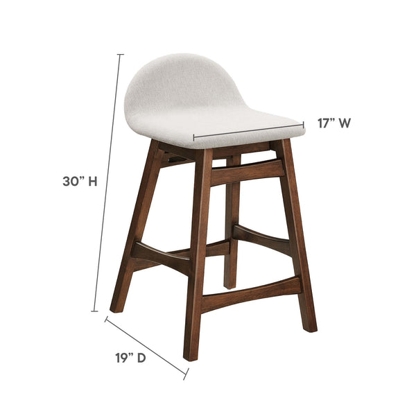 Juno Wood Counter Stool Set of 2 by Modway, photo 2 of 14