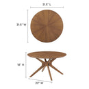 Crossroads Round Wood Coffee Table by Modway by HouseOfZazla